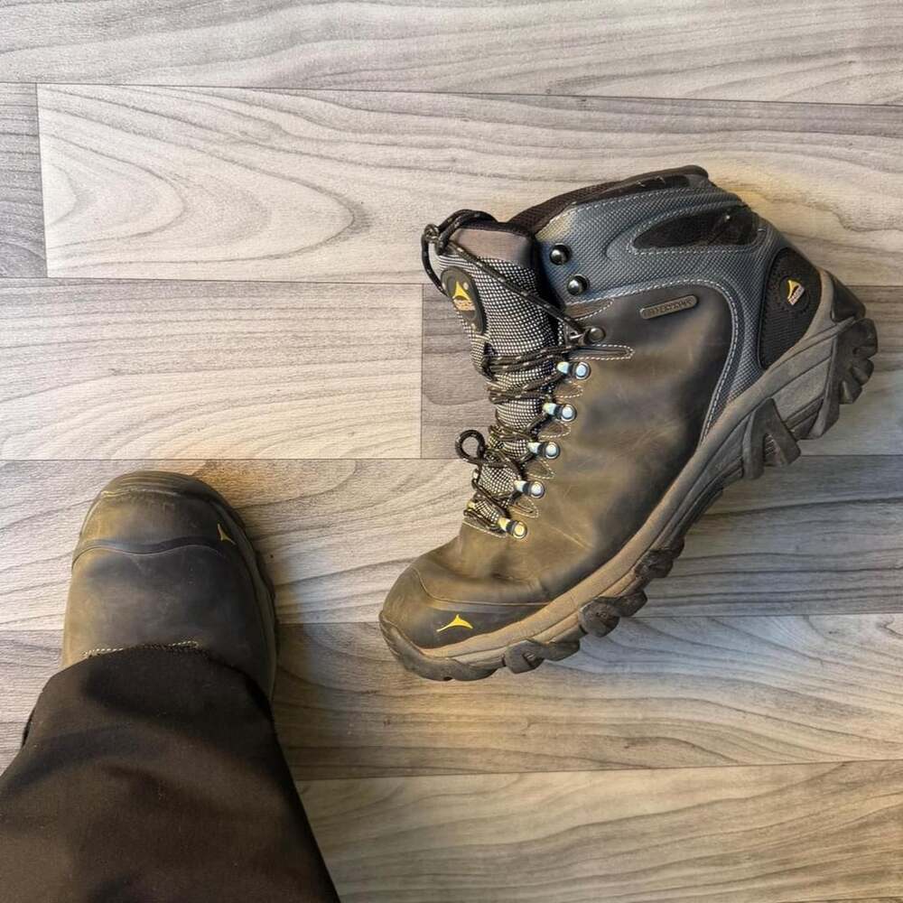 Pacific Mountain Gilbert Mid Hiking Boots US 9.5 Black Waterproof